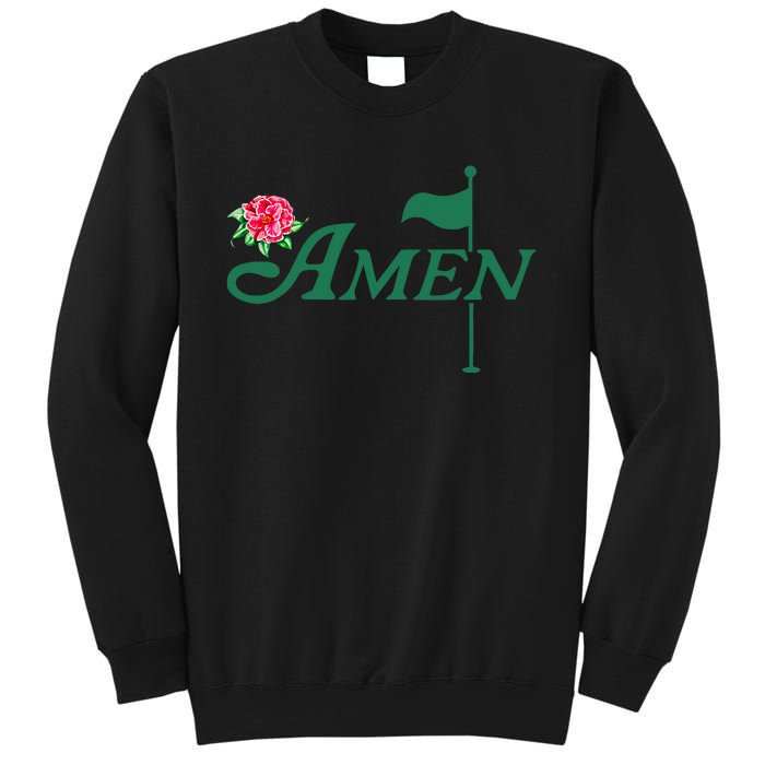 Amen Azalea Golf Masters Floral Golfing Enthusiast Design Sweatshirt