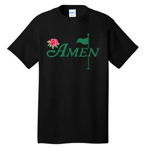 Amen Azalea Golf Masters Floral Golfing Enthusiast Design Tall T-Shirt