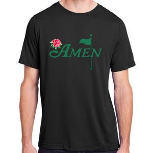 Amen Azalea Golf Masters Floral Golfing Enthusiast Design Adult ChromaSoft Performance T-Shirt