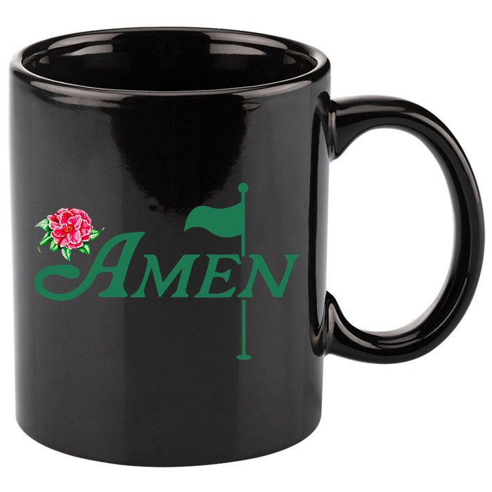 Amen Azalea Golf Masters Floral Golfing Enthusiast Design 11oz C Handle Ceramic Mug