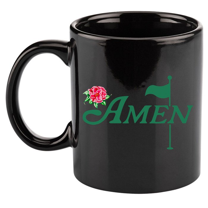 Amen Azalea Golf Masters Floral Golfing Enthusiast Design 11oz C Handle Ceramic Mug