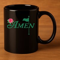 Amen Azalea Golf Masters Floral Golfing Enthusiast Design 11oz C Handle Ceramic Mug