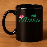 Amen Azalea Golf Masters Floral Golfing Enthusiast Design 11oz C Handle Ceramic Mug
