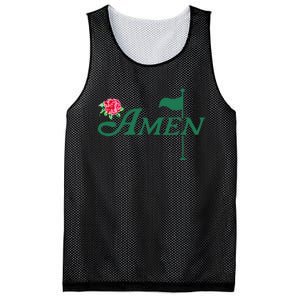 Amen Azalea Golf Masters Floral Golfing Enthusiast Design Mesh Reversible Basketball Jersey Tank