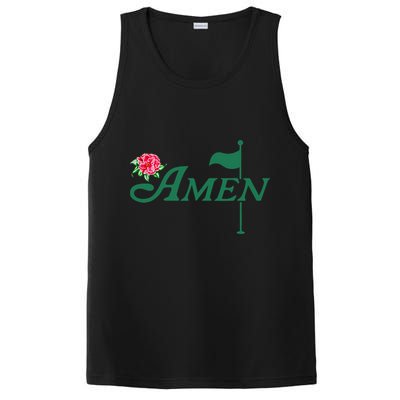 Amen Azalea Golf Masters Floral Golfing Enthusiast Design PosiCharge Competitor Tank
