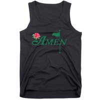 Amen Azalea Golf Masters Floral Golfing Enthusiast Design Tank Top