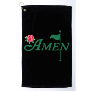 Amen Azalea Golf Masters Floral Golfing Enthusiast Design Platinum Collection Golf Towel