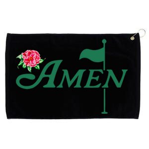 Amen Azalea Golf Masters Floral Golfing Enthusiast Design Grommeted Golf Towel