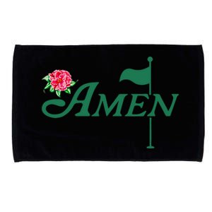 Amen Azalea Golf Masters Floral Golfing Enthusiast Design Microfiber Hand Towel