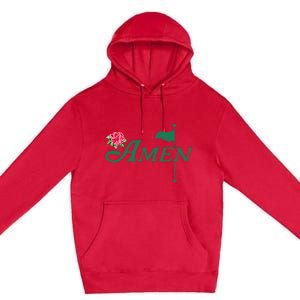 Amen Azalea Golf Masters Floral Golfing Enthusiast Design Premium Pullover Hoodie