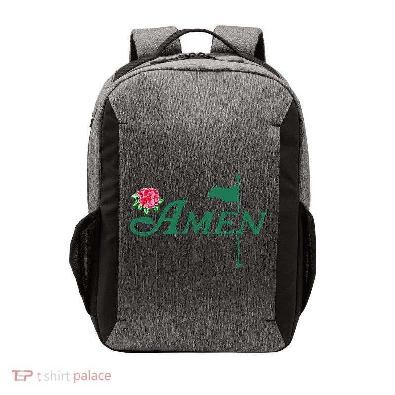 Amen Azalea Golf Masters Floral Golfing Enthusiast Design Vector Backpack