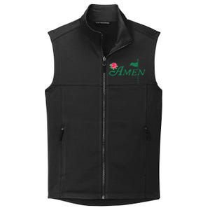 Amen Azalea Golf Masters Floral Golfing Enthusiast Design Collective Smooth Fleece Vest