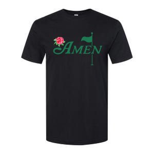 Amen Azalea Golf Masters Floral Golfing Enthusiast Design Softstyle CVC T-Shirt