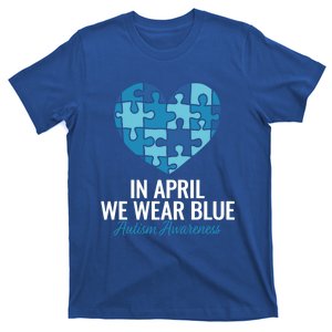 Autism Awareness Gift In April We Wear Blue Autism Gift T-Shirt