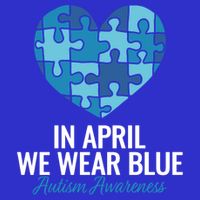 Autism Awareness Gift In April We Wear Blue Autism Gift 16 in Basic Backpack