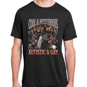 Autistic And Gay Funny Hard Skeleton Adult ChromaSoft Performance T-Shirt