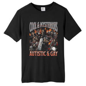 Autistic And Gay Funny Hard Skeleton Tall Fusion ChromaSoft Performance T-Shirt