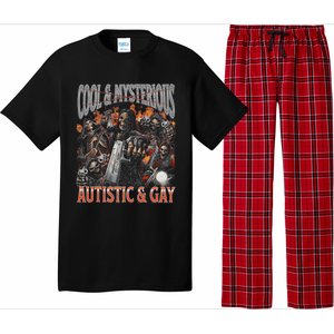 Autistic And Gay Funny Hard Skeleton Pajama Set