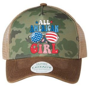 All American Girl Sunglasses 4th Of July Family Matching Legacy Tie Dye Trucker Hat