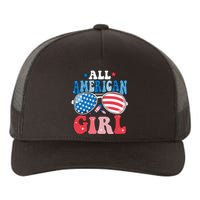 All American Girl Sunglasses 4th Of July Family Matching Yupoong Adult 5-Panel Trucker Hat