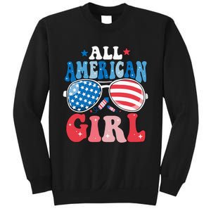 All American Girl Sunglasses 4th Of July Family Matching Sweatshirt