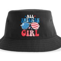 All American Girl Sunglasses 4th Of July Family Matching Sustainable Bucket Hat