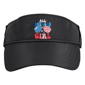 All American Girl Sunglasses 4th Of July Family Matching Adult Drive Performance Visor