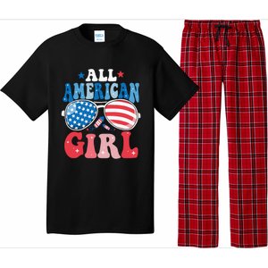 All American Girl Sunglasses 4th Of July Family Matching Pajama Set