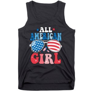 All American Girl Sunglasses 4th Of July Family Matching Tank Top