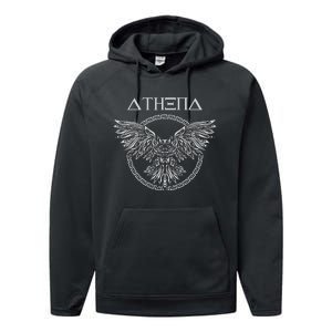 Athena Ancient Greek Goddess Athens Greek Mythology Performance Fleece Hoodie