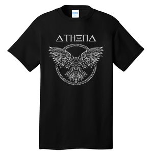 Athena Ancient Greek Goddess Athens Greek Mythology Tall T-Shirt