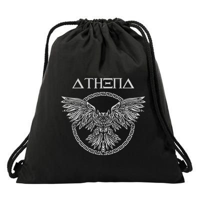 Athena Ancient Greek Goddess Athens Greek Mythology Drawstring Bag