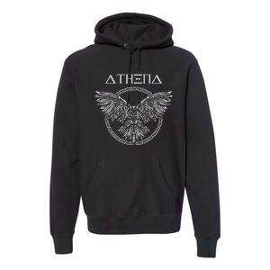 Athena Ancient Greek Goddess Athens Greek Mythology Premium Hoodie