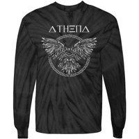 Athena Ancient Greek Goddess Athens Greek Mythology Tie-Dye Long Sleeve Shirt