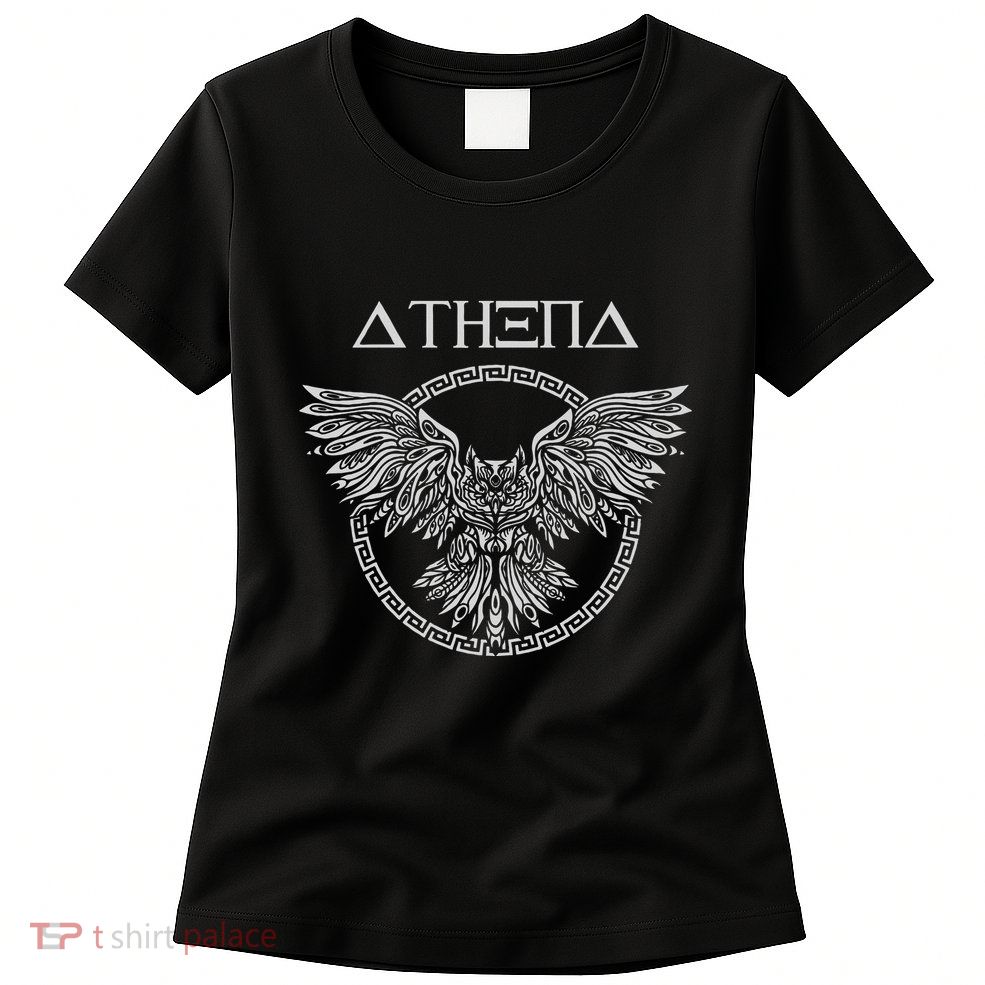 Athena Ancient Greek Goddess Athens Greek Mythology Womens T-Shirt