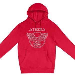 Athena Ancient Greek Goddess Athens Greek Mythology Premium Pullover Hoodie