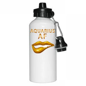 Aquarius Af Gold Sexy Lip Birthday Great Gift Aluminum Water Bottle