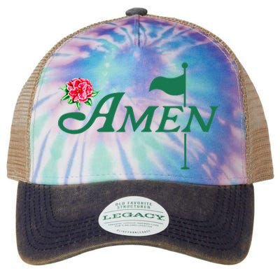 Amen Azalea Golf Masters Floral Golfing Enthusiast Legacy Tie Dye Trucker Hat