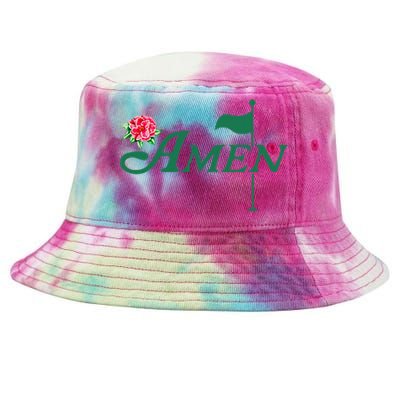 Amen Azalea Golf Masters Floral Golfing Enthusiast Tie-Dyed Bucket Hat