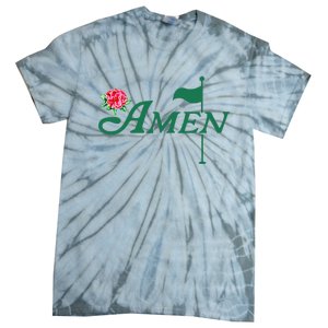 Amen Azalea Golf Masters Floral Golfing Enthusiast Tie-Dye T-Shirt