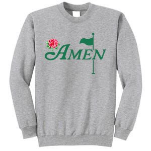 Amen Azalea Golf Masters Floral Golfing Enthusiast Tall Sweatshirt