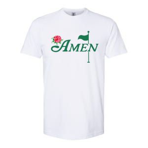 Amen Azalea Golf Masters Floral Golfing Enthusiast Softstyle CVC T-Shirt