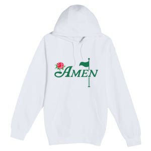 Amen Azalea Golf Masters Floral Golfing Enthusiast Premium Pullover Hoodie