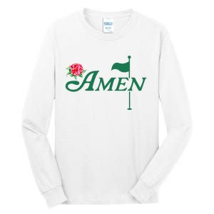 Amen Azalea Golf Masters Floral Golfing Enthusiast Tall Long Sleeve T-Shirt