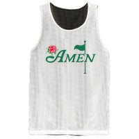 Amen Azalea Golf Masters Floral Golfing Enthusiast Mesh Reversible Basketball Jersey Tank