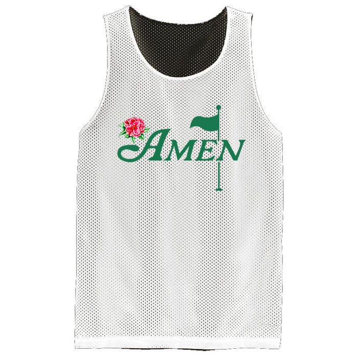 Amen Azalea Golf Masters Floral Golfing Enthusiast Mesh Reversible Basketball Jersey Tank