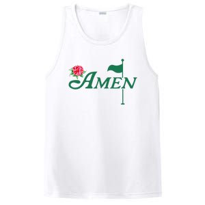 Amen Azalea Golf Masters Floral Golfing Enthusiast PosiCharge Competitor Tank