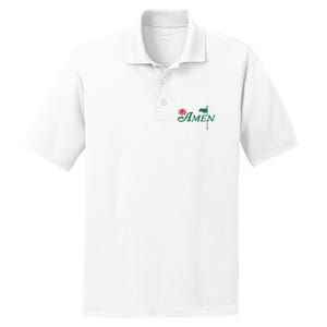 Amen Azalea Golf Masters Floral Golfing Enthusiast PosiCharge RacerMesh Polo