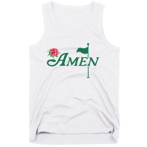 Amen Azalea Golf Masters Floral Golfing Enthusiast Tank Top