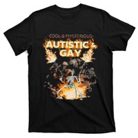 Autistic And Gay Skeleton Funny T-Shirt